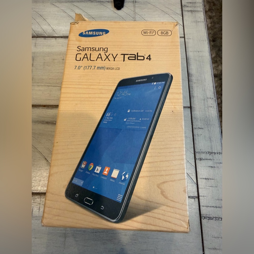 NEW OPEN BOX /UNUSED Samsung Galaxy Tab 4, 7”, 8GB - Black